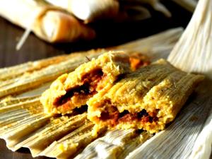 1 Tamale Mexican Style Meatless Tamale