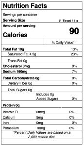 1 tbsp (13 g) Garlic Spread