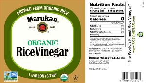 1 tbsp (15 ml) Organic Rice Vinegar