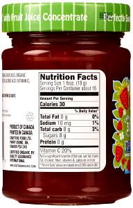 1 tbsp (18 g) Organic Strawberry Fruit Spread