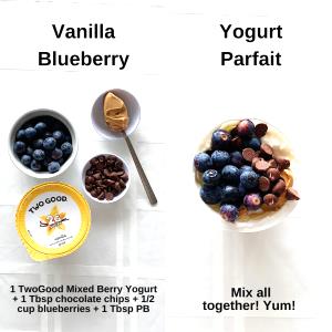 1 Tbsp Blueberry Yogurt, Strained