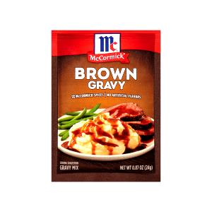 1 tbsp dry mix (1/4 cup prepared) (6 g) Brown Gravy Mix
