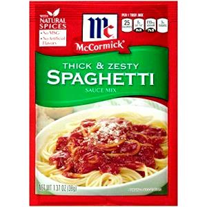 1 tbsp dry mix (10 g) Spaghetti Sauce Mix
