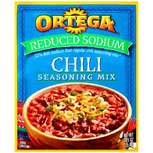 1 tbsp dry mix (9 g) 30% Less Sodium Chili Seasoning Mix