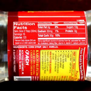 1 Tbsp High Fructose Corn Syrup