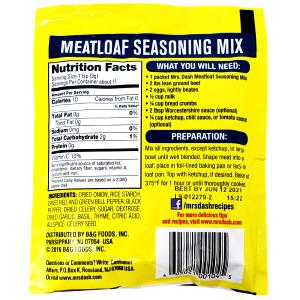 1 Tbsp Seasoning Mix, Meatloaf