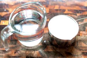 1 Tbsp White Sugar and Water Syrup