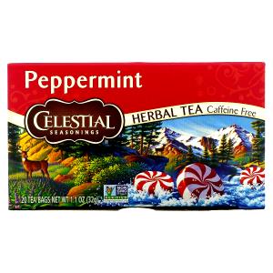 1 tea bag (1 g) Caffeine Free Peppermint Tea