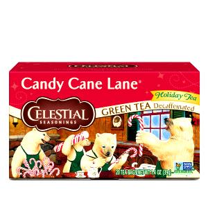 1 tea bag (2 g) Candy Cane Lane Decaf Green Tea