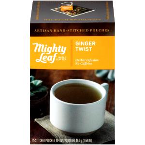 1 tea bag (2 g) Herbal Tea Ginger Twist Caffeine Free Tea Bags