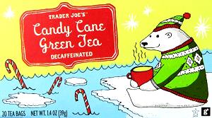 1 tea bag (8 oz) Candy Cane Green Tea