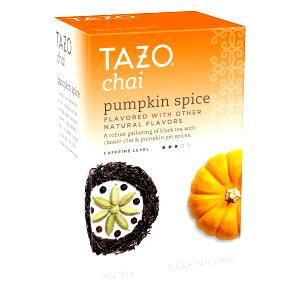 1 tea bag (8 oz) Chai Pumpkin Spice Tea