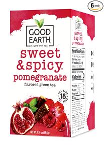 1 tea bag (8 oz) Green Tea Pomegranate