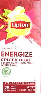 1 tea bag (8 oz) Spiced Chai