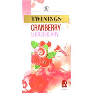 1 tea bag Cranberry, Raspberry and Elderflower Tea