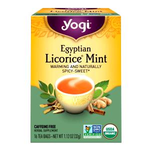 1 tea bag (makes 8 fl oz) Egyptian Licorice Mint