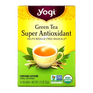 1 tea bag (makes 8 fl oz) Green Tea Super Anti-oxidant