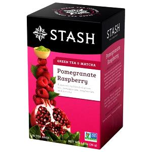 1 tea bag Pomegranate Raspberry Green Tea