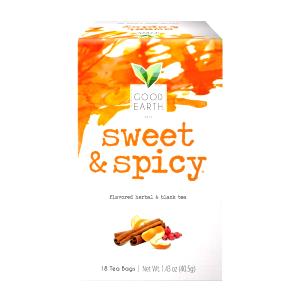 1 teabag (8 oz) Sweet and Spicy Tea