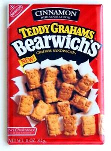 1 Teddy Graham Bearwich Sandwich Type Graham Crackers with Filling