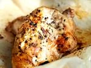 1 Thick Slice (approx 2" X 1-1/2" X 3/8") Grilled Chicken (Skin Not Eaten)