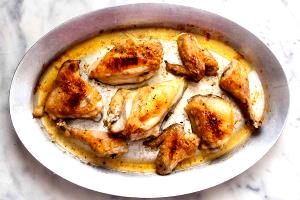 1 Thick Slice (approx 2" X 1-1/2" X 3/8") Roasted Broiled or Baked Chicken