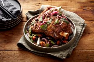 1 Thick Slice (approx 3" Dia X 3/8") Lamb Shoulder (Lean Only Eaten)
