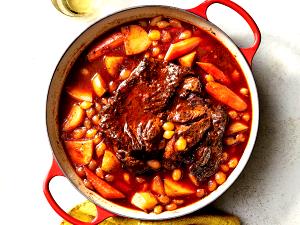 1 Thick Slice (approx 4-1/2" X 2-1/2" X 3/8") Braised or Boiled Beef Pot Roast (Lean Only Eaten)