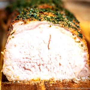 1 Thick Slice (approx 4-1/2" X 2-1/2" X 3/8") Loin Pork Roast (Lean and Fat Eaten)