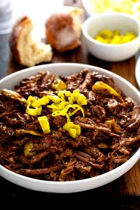 1 Thick Slice (approx 4-1/2" X 2-1/2" X 3/8") Mississippi Pot Roast
