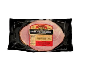 1 Thick Slice (approx 4-1/2" X 2-1/2" X 3/8") Smoked or Cured Ham (Lean and Fat Eaten, Canned)