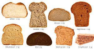1 Thick Slice Toasted Reduced Calorie High Fiber Rye Bread