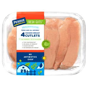1 Thin Slice (approx 2" X 1-1/2" X 1/8") Baked or Fried Coated Chicken Breast Skinless