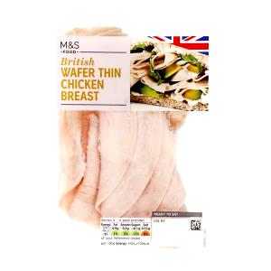 1 Thin Slice (approx 2" X 1-1/2" X 1/8") Stewed Chicken (Skin Eaten)