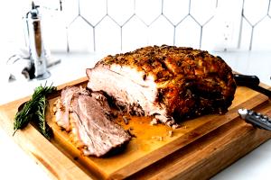 1 Thin Slice (approx 3" Dia X 1/8") Shoulder Pork Roast