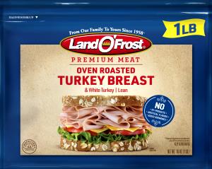 1 Thin Slice (approx 3" X 2" X 1/8") Baked or Fried Breaded Light Turkey Meat