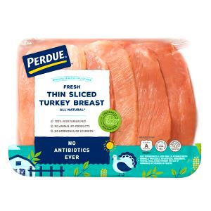 1 Thin Slice (approx 3" X 2" X 1/8") Light Turkey Meat