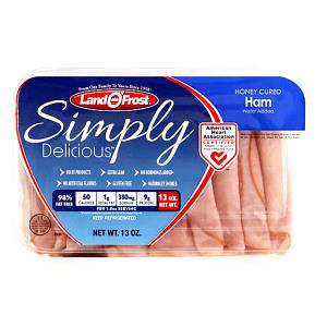 1 Thin Slice (approx 4-1/2" X 2-1/2" X 1/8") Low Sodium Smoked or Cured Ham (Lean and Fat Eaten)