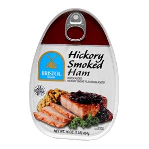 1 Thin Slice (approx 4-1/2" X 2-1/2" X 1/8") Smoked or Cured Ham (Lean Only Eaten, Canned)