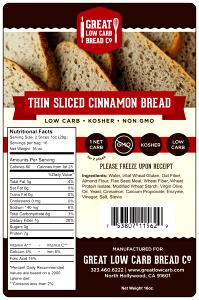1 Thin Slice Cinnamon Bread