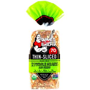 1 Thin Slice, Crust Not Eaten Toasted Wheat or Cracked Wheat Bread