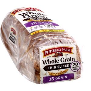 1 Thin Slice Reduced Calorie High Fiber Wheat or Cracked Wheat Bread