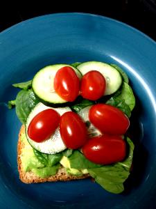 1 Thin Slice Toasted Oat Bran Bread