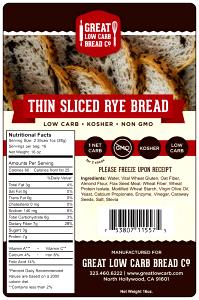 1 Thin Slice Toasted Rye Bread