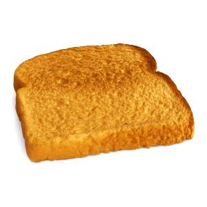 1 Thin Slice Toasted White Bread