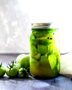 1 Tomato (2-3/8" Dia) Pickled Green Tomato