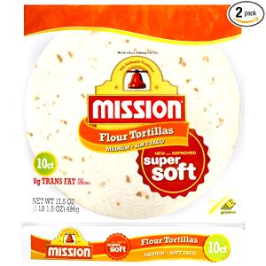 1 tortilla (1.8 oz) Flour Tortilla (Soft Taco Size)