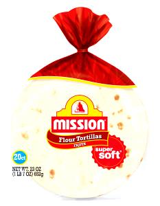 1 tortilla (2.4 oz) Flour Tortillas (2.4 oz)