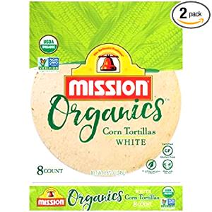 1 tortilla (32 g) Organics White Corn Tortillas