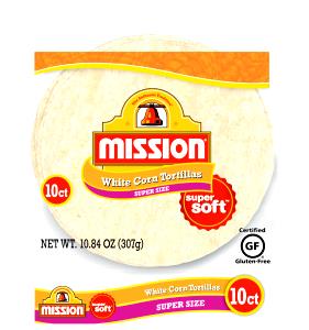 1 tortilla (33 g) White Corn Tortillas (Super Size)